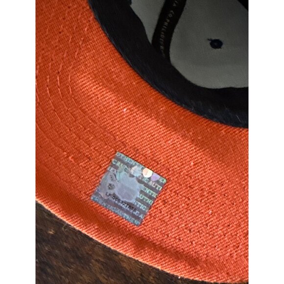 Mitchell & Ness Chicago Bears Navy & Orange Adjustable Snapback Hat - Picture 9 of 16